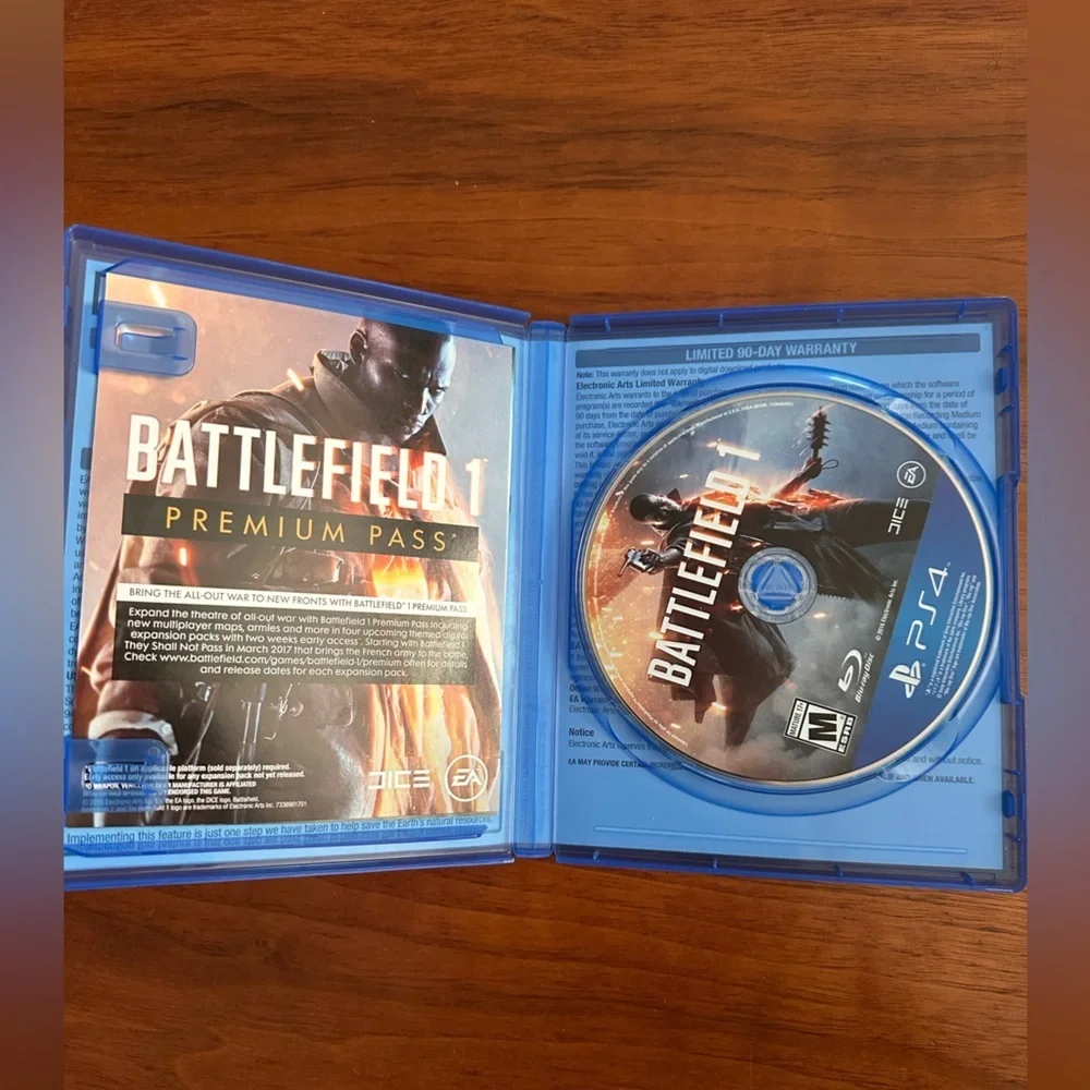 Battlefield 1 Early Enlister Deluxe Edition Sony Playstation 4 PS4 with Manual